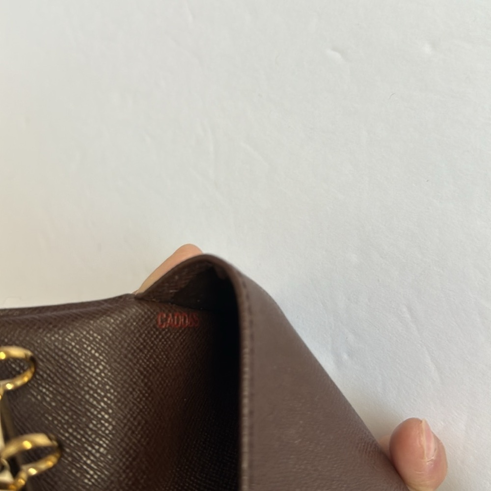 Pre-owned Louis Vuitton Damier Ebene PM Ring Agenda Cover - Picture 13 of 13